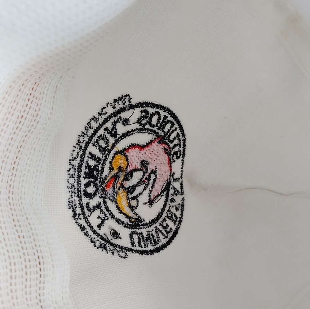 VTG 90s Universal Studios Woody Woodpecker Florida White Strapback Hat USA Made - Picture 8 of 15